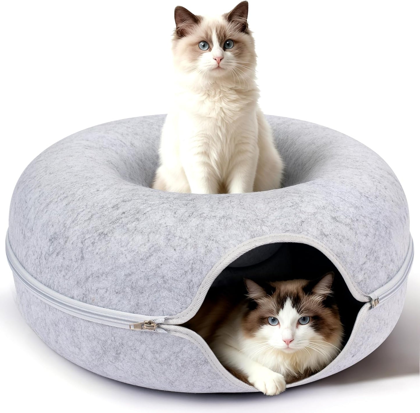 Purrlit Cat Felt Bed and Tunnel (All Season)