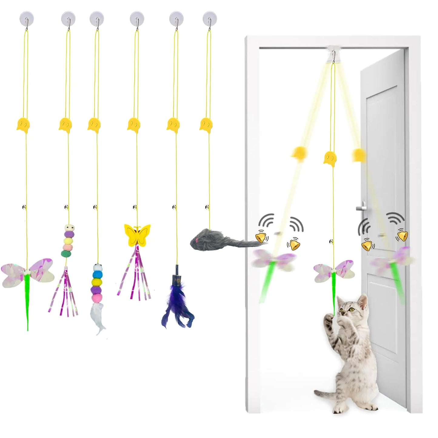 Doorway Delight Adjustable Cat Toy