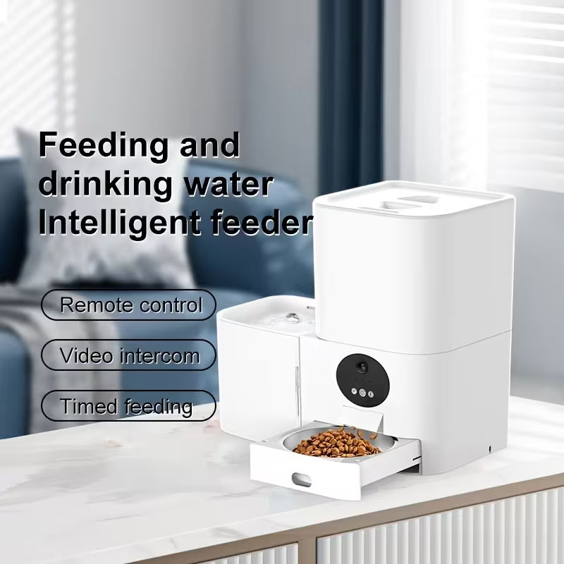 SmartServe PetStation: Dual 5GHz & 2.4GHz Wi-Fi Pet Feeder