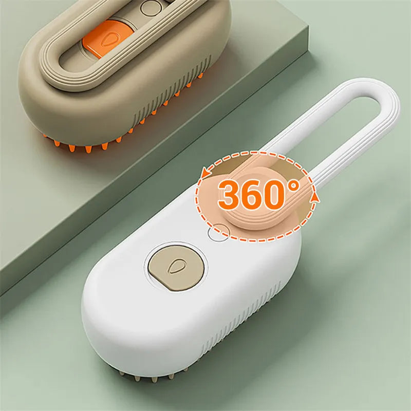 PURRLIT ™ Electric Steam Cat Grooming Brush