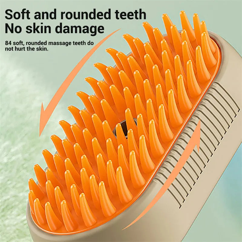 PURRLIT ™ Electric Steam Cat Grooming Brush