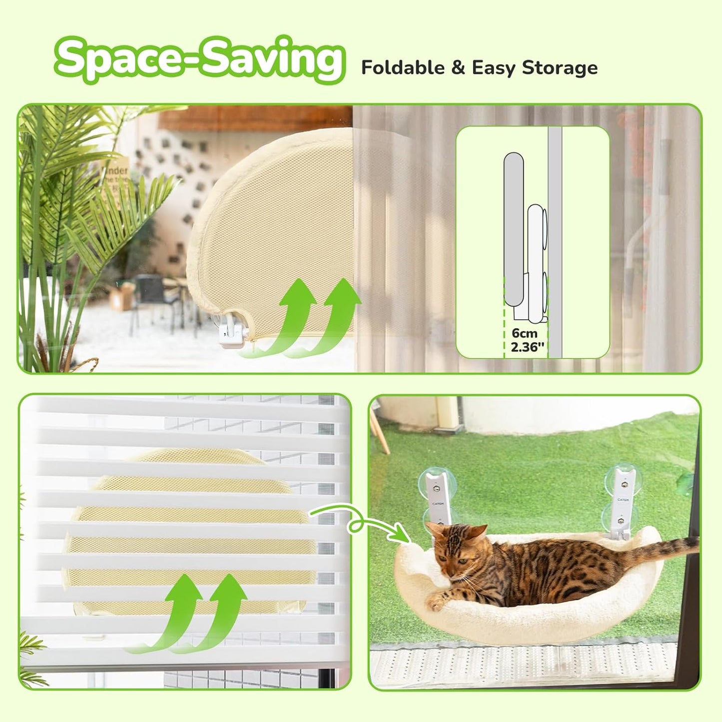 Cat Window Perch - Cat Hammock (Foldable)