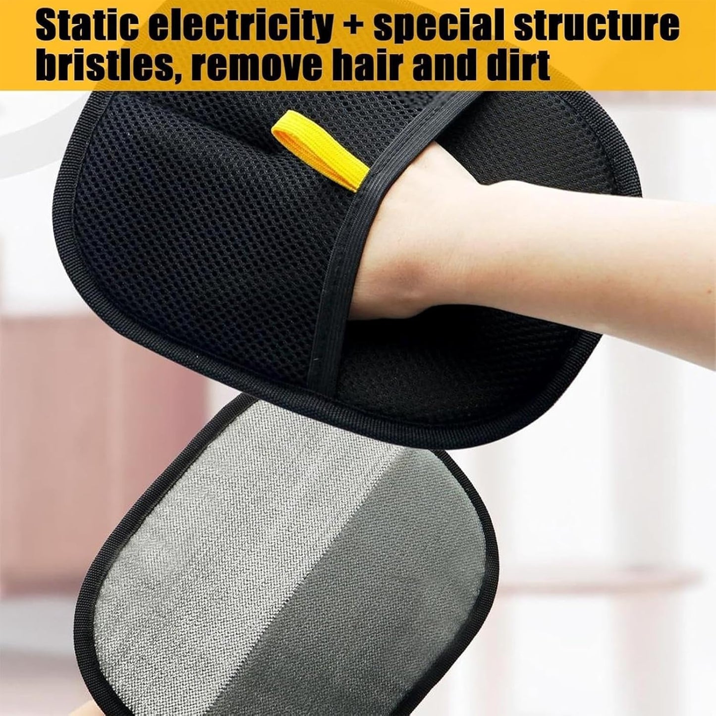 Electrostatic Pet Hair Grooming/Cleaning Gloves