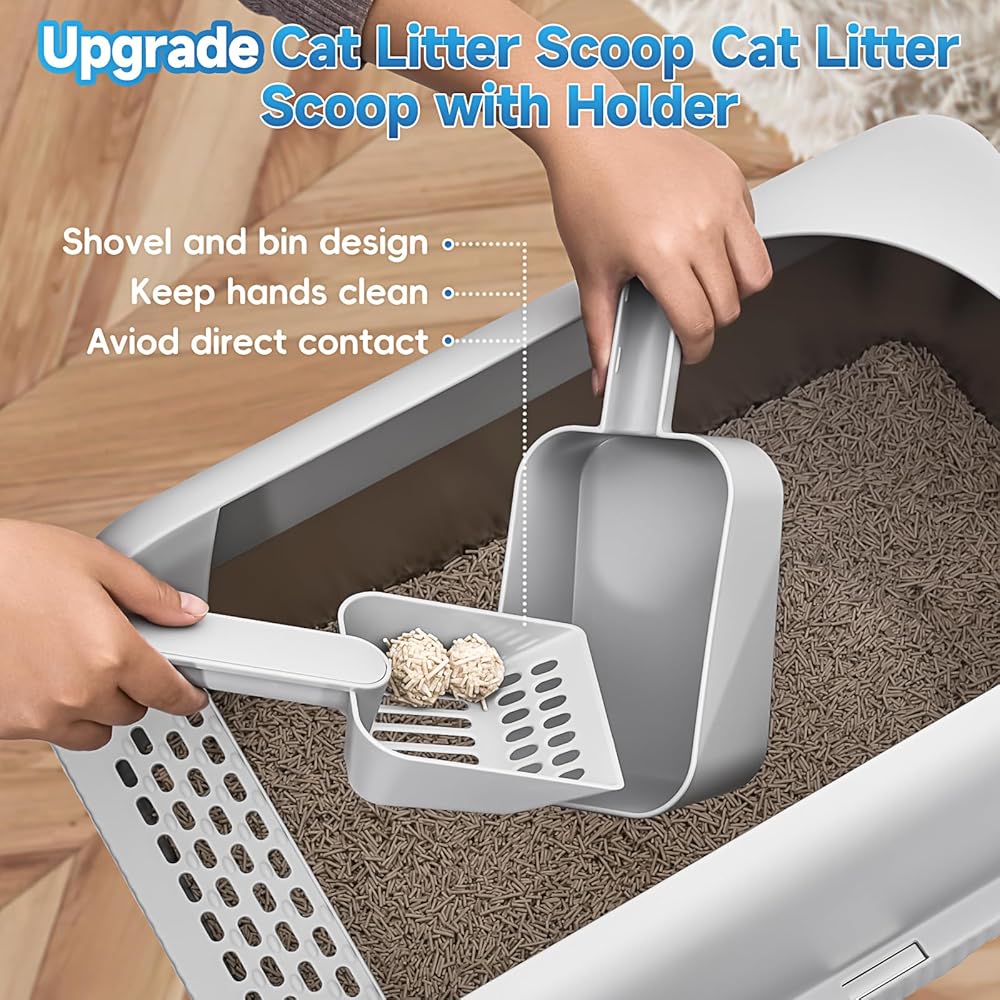 PURRLIT ™ Twin-Pack XL Stainless Steel Cat Litter Box