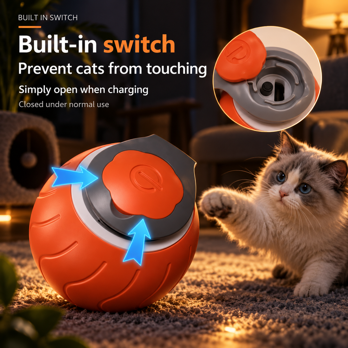 PURRLIT ™ PURRDASH INTERACTIVE BALL