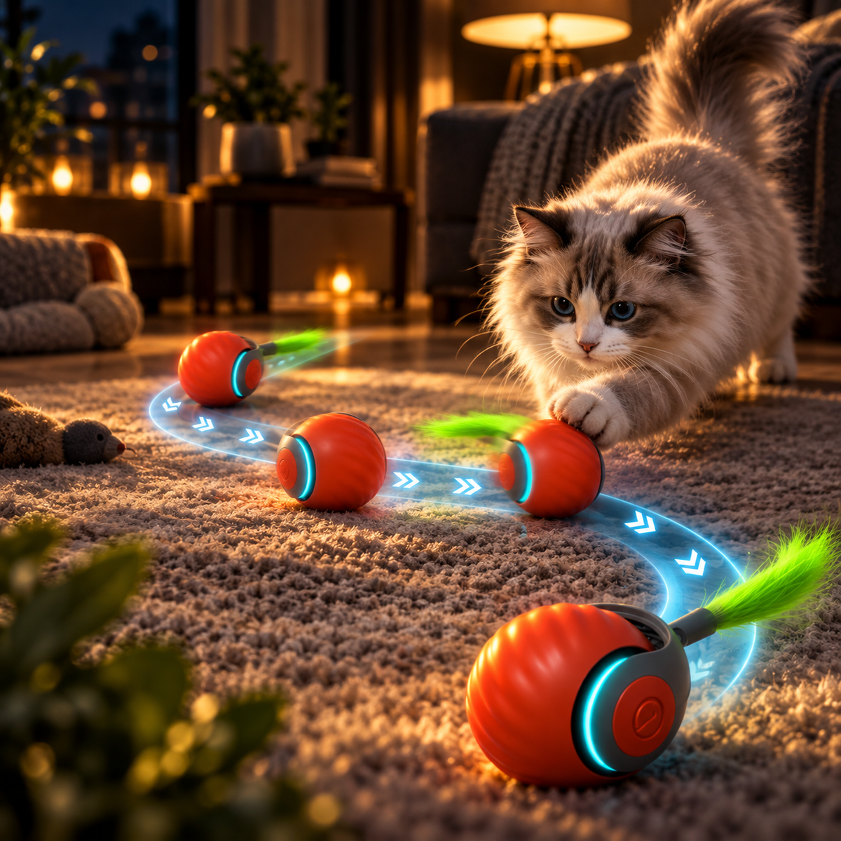 PURRLIT ™ PURRDASH INTERACTIVE BALL
