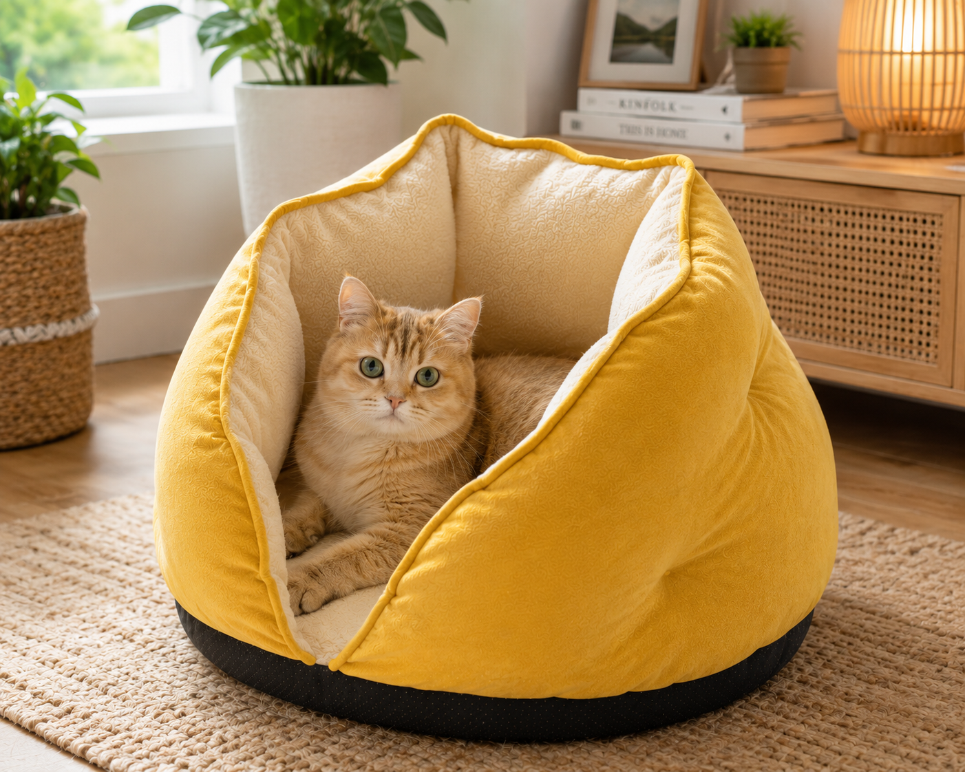 PURRLIT ™ Pet Cave Bed – Ultra Soft Warm Cat House