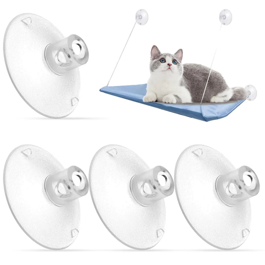 4pc Strong PVC Cat Window Suction Cups