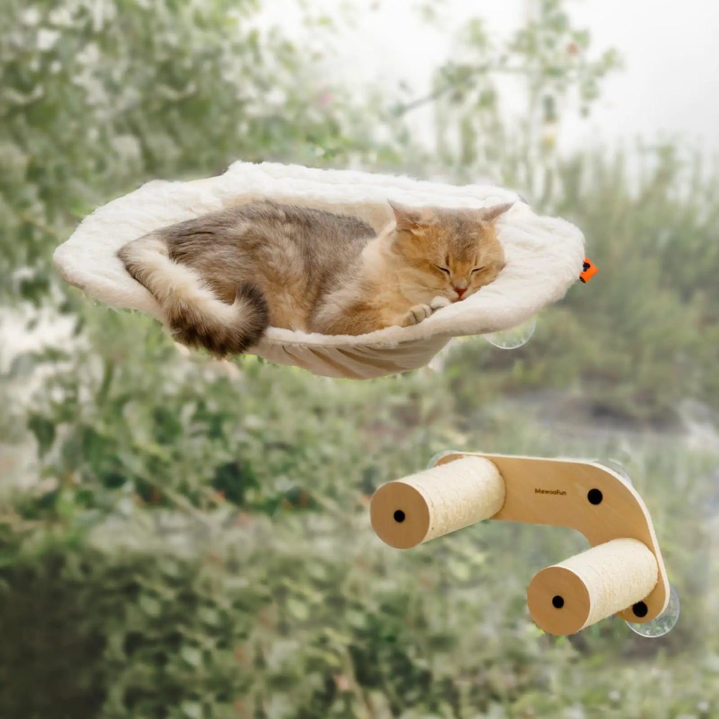 Cat Nap Window Lounge with Steps