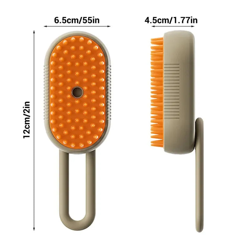 PURRLIT ™ Electric Steam Cat Grooming Brush