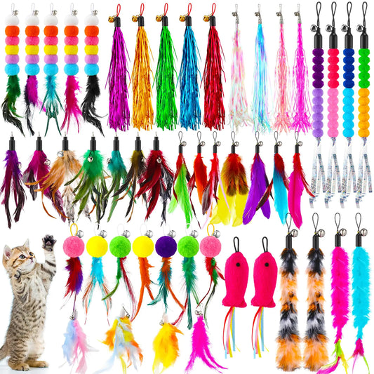Cat Feather Refill Set - 50 Pieces